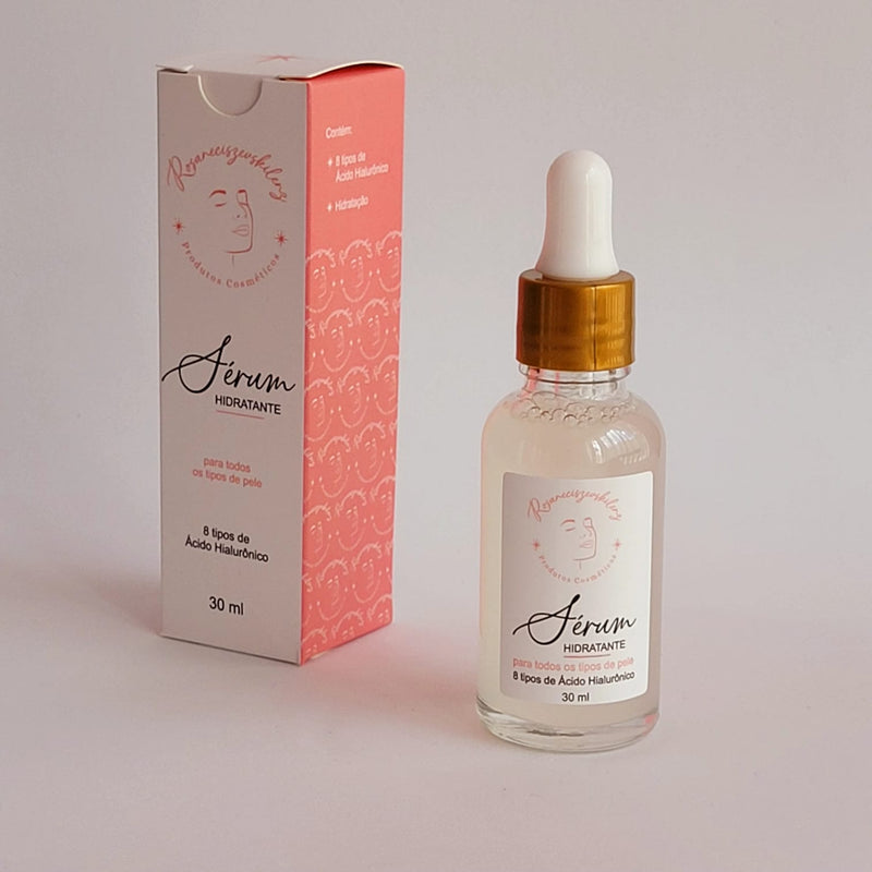Sérum Facial Hidratante com Ácido Hialurônico